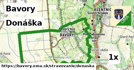 Donáška, Bavory