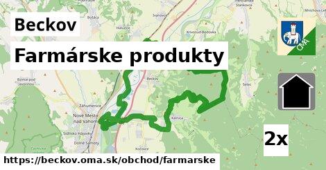 farmárske produkty v Beckov