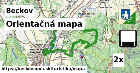 Orientačná mapa, Beckov