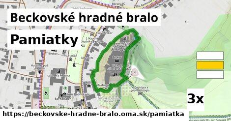 pamiatky v Beckovské hradné bralo