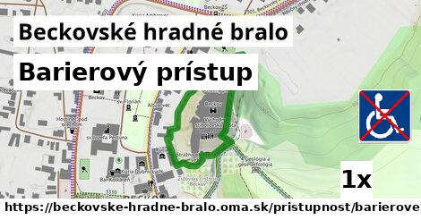 Barierový prístup, Beckovské hradné bralo