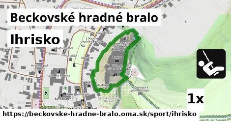 Ihrisko, Beckovské hradné bralo