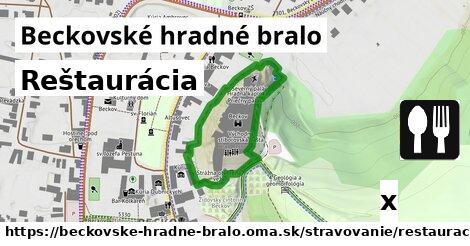 Reštaurácia, Beckovské hradné bralo