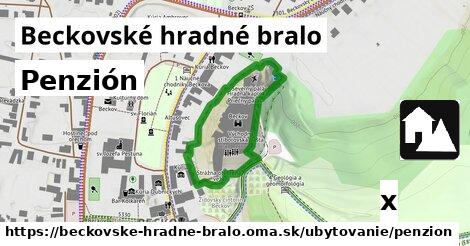 Penzión, Beckovské hradné bralo