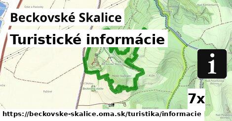 Turistické informácie, Beckovské Skalice