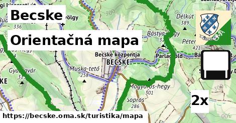 orientačná mapa v Becske