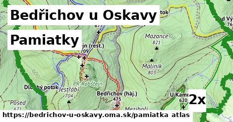 pamiatky v Bedřichov u Oskavy