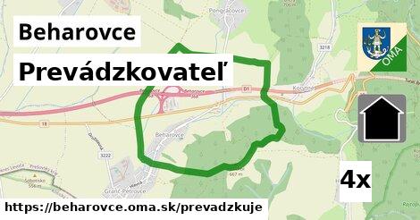 prevádzkovateľ v Beharovce