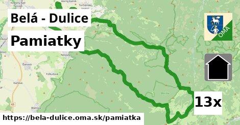 pamiatky v Belá - Dulice