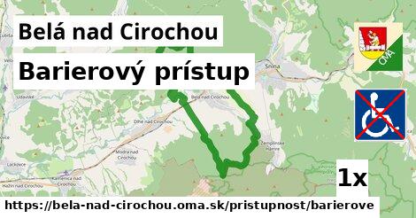 Barierový prístup, Belá nad Cirochou