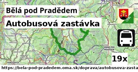 Autobusová zastávka, Bělá pod Pradědem