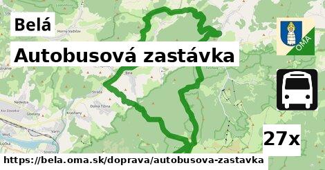 Autobusová zastávka, Belá