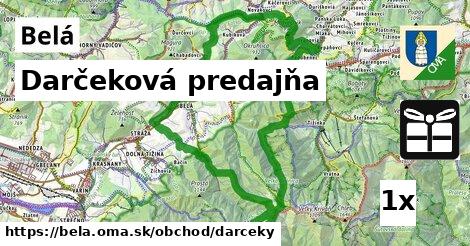 Darčeková predajňa, Belá