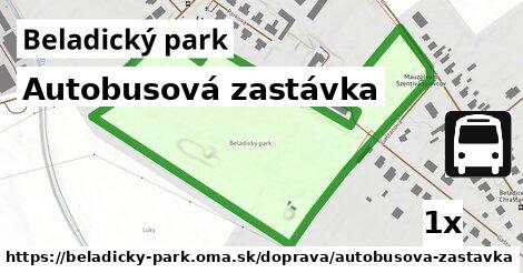 Autobusová zastávka, Beladický park