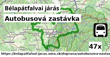 Autobusová zastávka, Bélapátfalvai járás