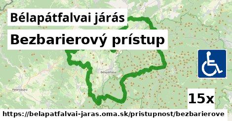 Bezbarierový prístup, Bélapátfalvai járás