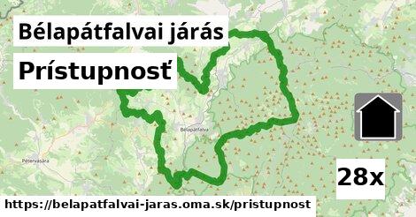 prístupnosť v Bélapátfalvai járás