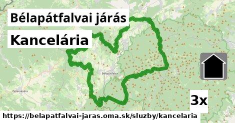 Kancelária, Bélapátfalvai járás