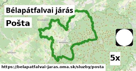 Pošta, Bélapátfalvai járás