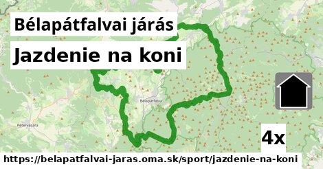 Jazdenie na koni, Bélapátfalvai járás