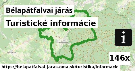 Turistické informácie, Bélapátfalvai járás