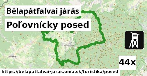 Poľovnícky posed, Bélapátfalvai járás