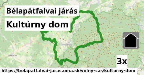 Kultúrny dom, Bélapátfalvai járás