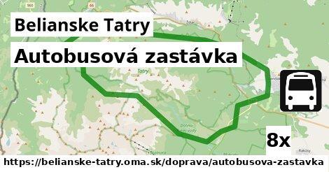 Autobusová zastávka, Belianske Tatry