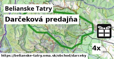 Darčeková predajňa, Belianske Tatry