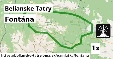 Fontána, Belianske Tatry