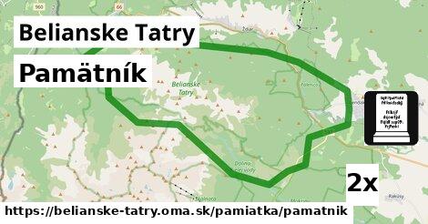 Pamätník, Belianske Tatry