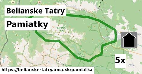 pamiatky v Belianske Tatry