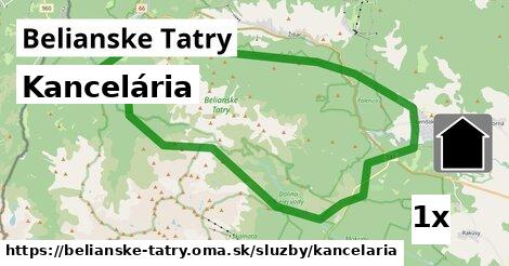 Kancelária, Belianske Tatry