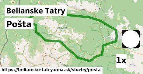 Pošta, Belianske Tatry