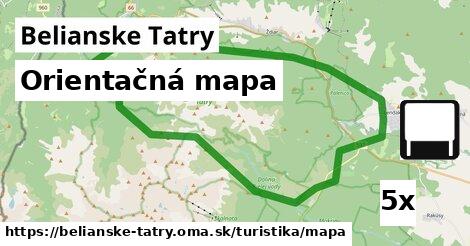 Orientačná mapa, Belianske Tatry