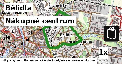 nákupné centrum v Bělidla