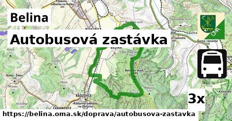 Autobusová zastávka, Belina
