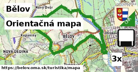 Orientačná mapa, Bělov