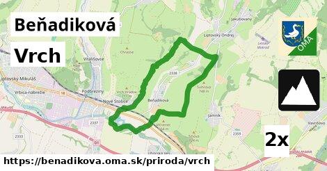 Vrch, Beňadiková