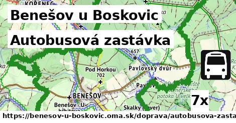 Autobusová zastávka, Benešov u Boskovic