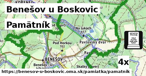 Pamätník, Benešov u Boskovic