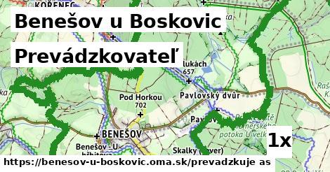 prevádzkovateľ v Benešov u Boskovic