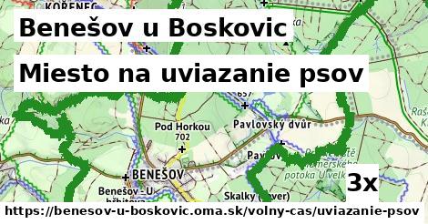 miesto na uviazanie psov v Benešov u Boskovic