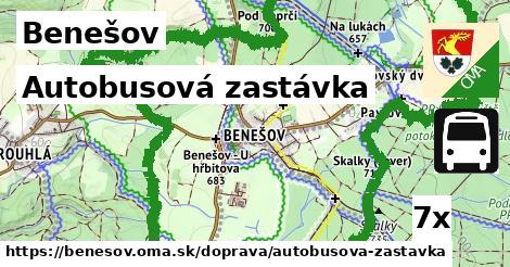 autobusová zastávka v Benešov