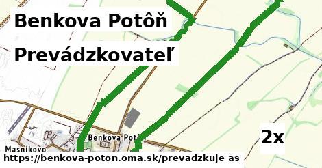 prevádzkovateľ v Benkova Potôň