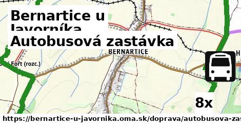 autobusová zastávka v Bernartice u Javorníka