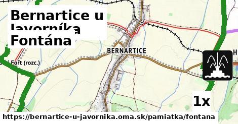 fontána v Bernartice u Javorníka