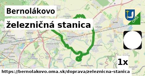 železničná stanica, Bernolákovo