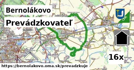 prevádzkovateľ v Bernolákovo