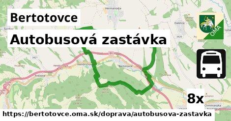 Autobusová zastávka, Bertotovce